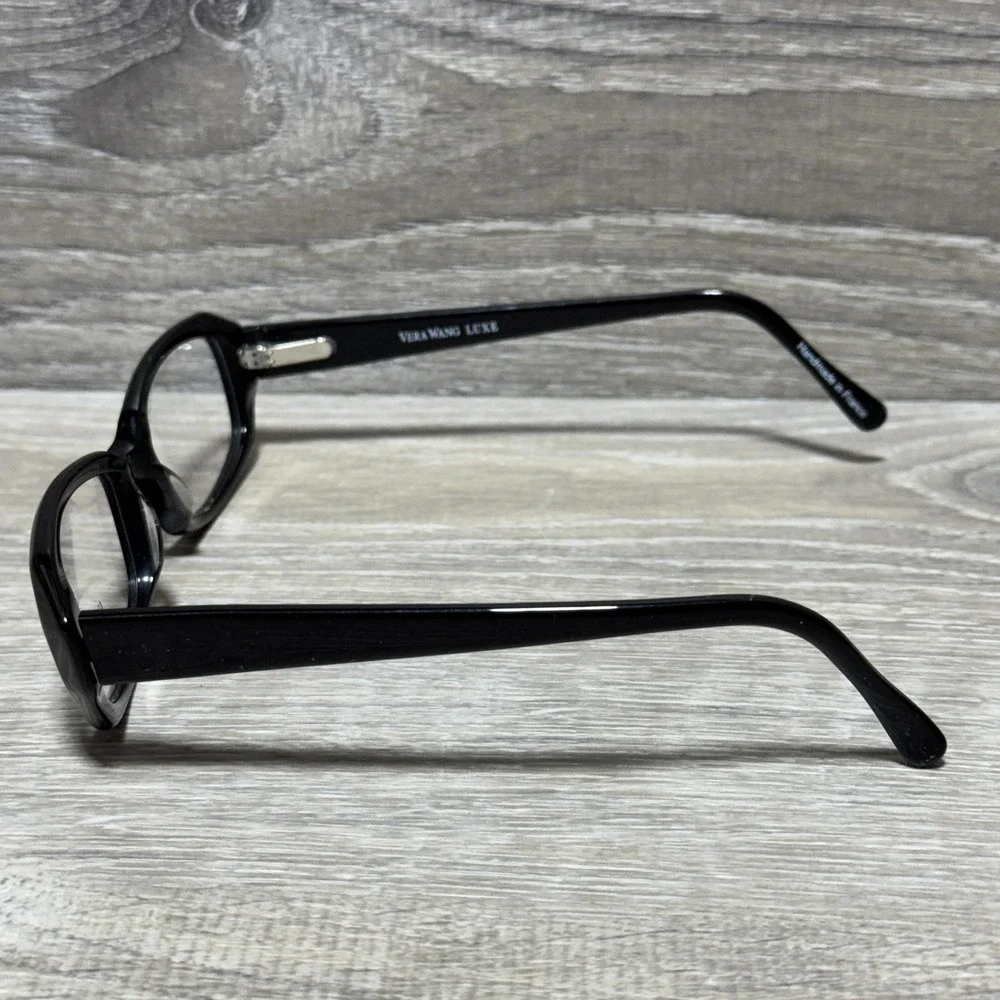 Vera Wang Luxe GABORE II BK Black Eyeglasses Handmade in France 54-17-135 Frames